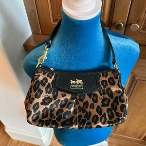 Coach Leopard Print Silk Handbag Mob Wife Aesthetic